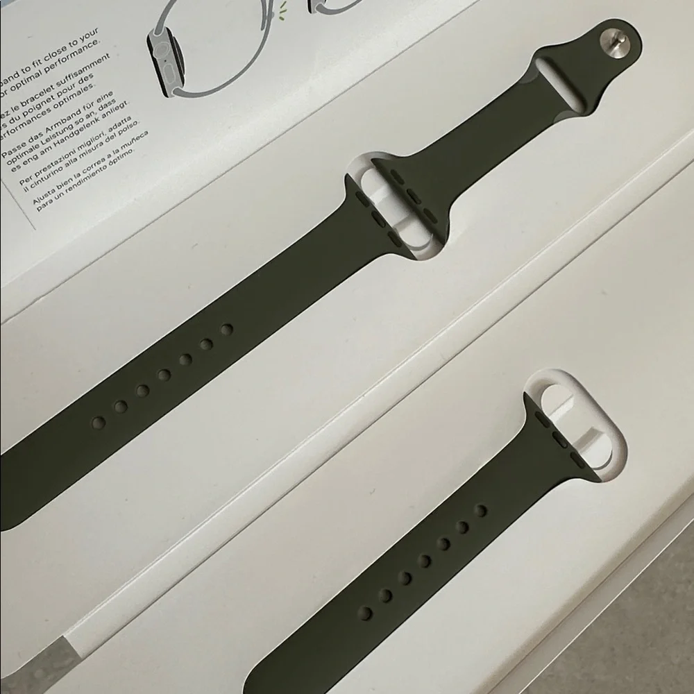 Green Apple Watch Silicone Sport Band